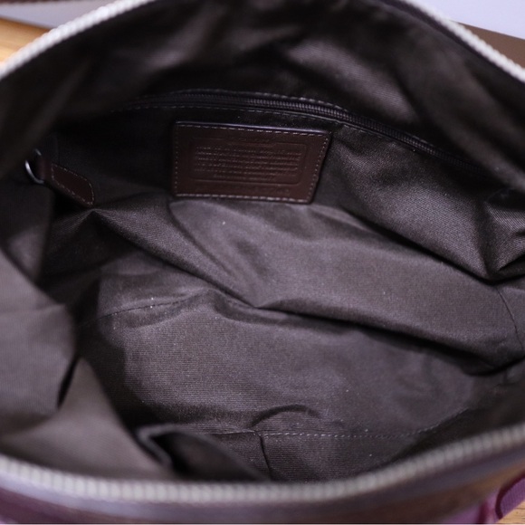 Coach Y2K purple/magenta Signature Coach Lynn Soho pleated shoulder hobo bag - Picture 7 of 8